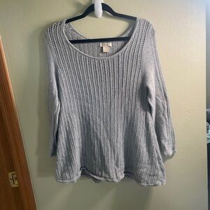 Lucky Brand Sweater grey Knitted sz M